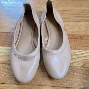 J crew nude ballet flats